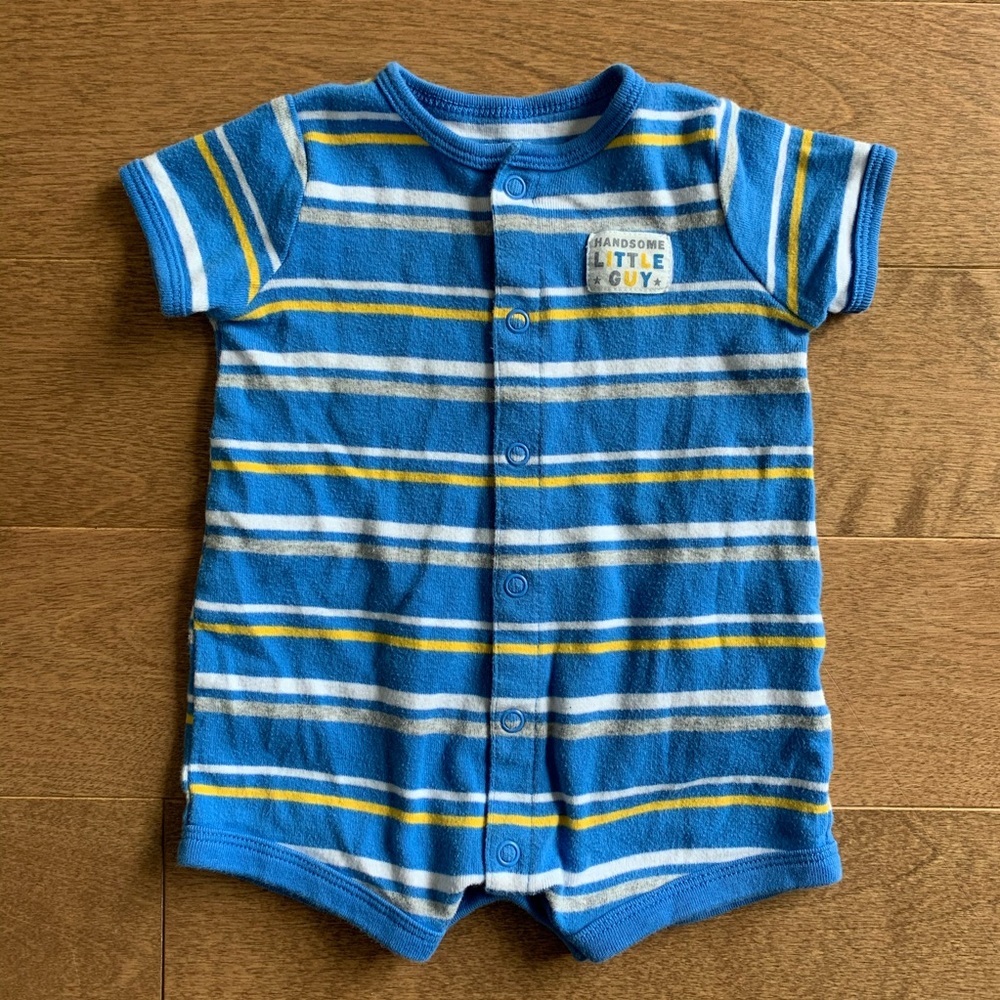 3/$10 CARTERS Baby boy striped romper 3m